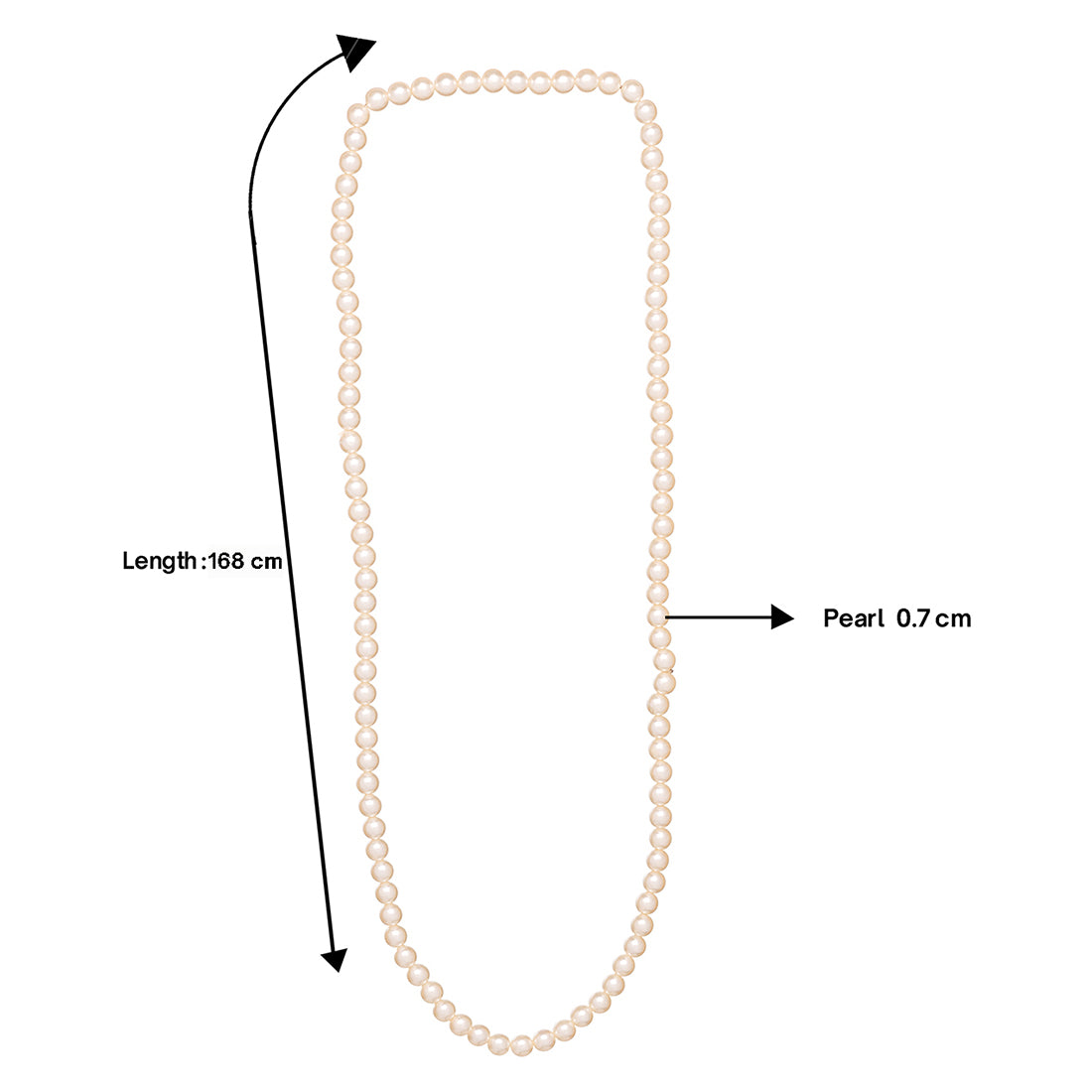 Classic And Elegant Sophisticated Long Pearl Necklace