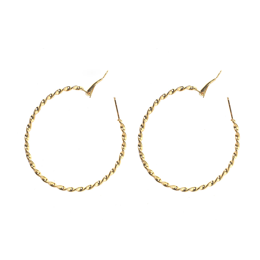 Set of 6 Gold Tonned Pearl & Diamante Stud & Hoop Earrings