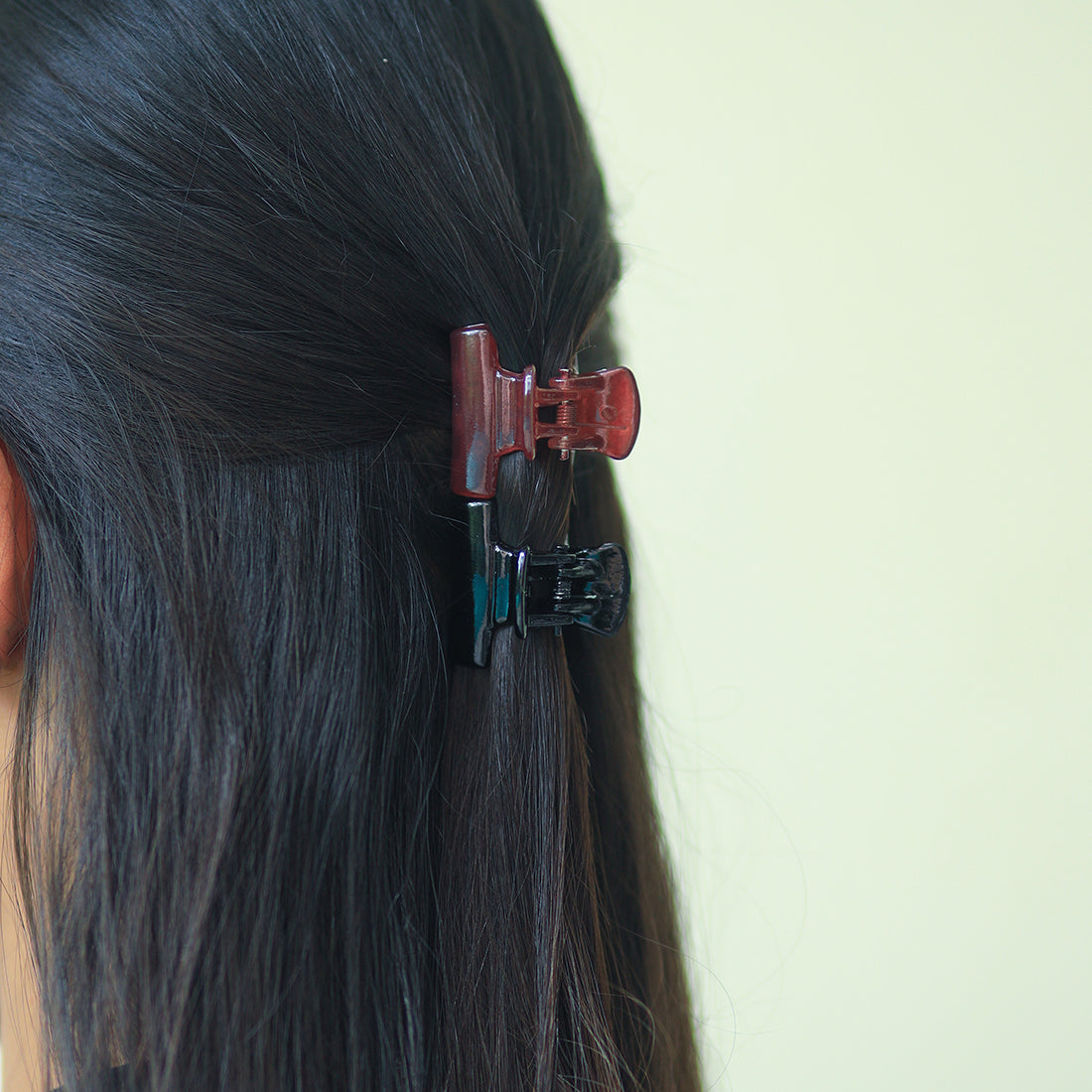 Elegant Eight-Piece Hair Clutch Set 3 Oval & 5 Rectangular Sophistication