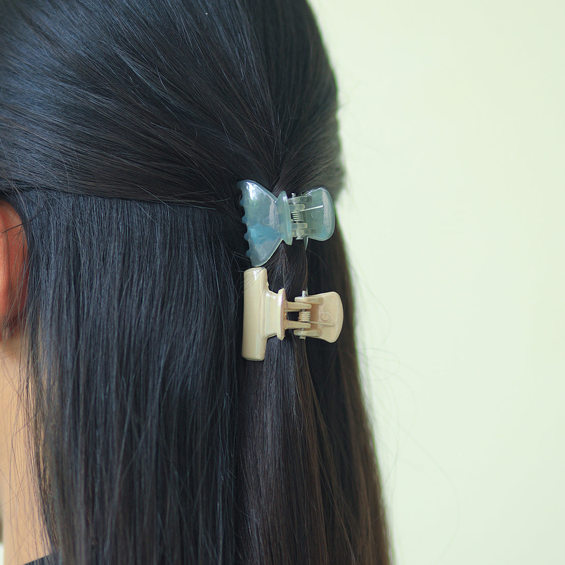 Elegant Eight-Piece Hair Clutch Set 3 Oval & 5 Rectangular Sophistication