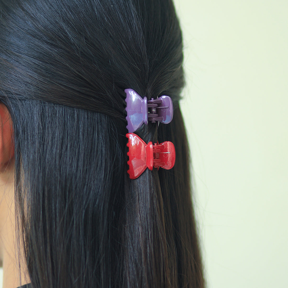 Elegant Eight-Piece Hair Clutch Set 3 Oval & 5 Rectangular Sophistication