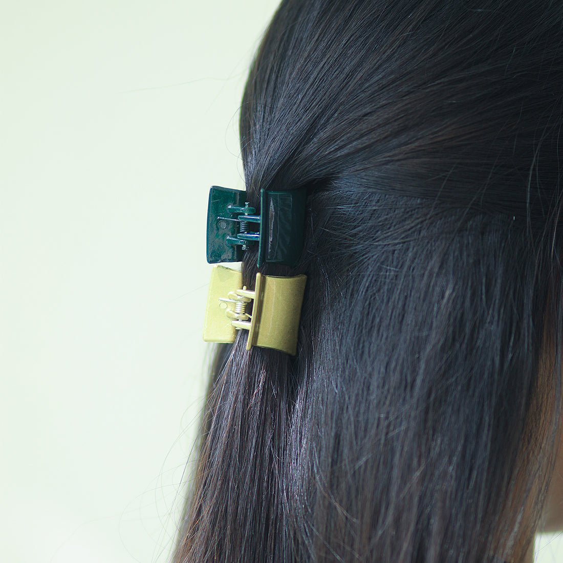 Chic Assorted Hair Clutch Set 3 Rectangular And 3 Round Elegance