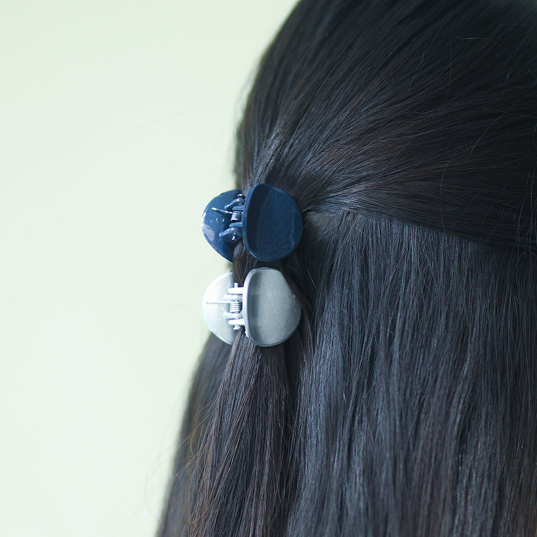 Chic Assorted Hair Clutch Set 3 Rectangular And 3 Round Elegance