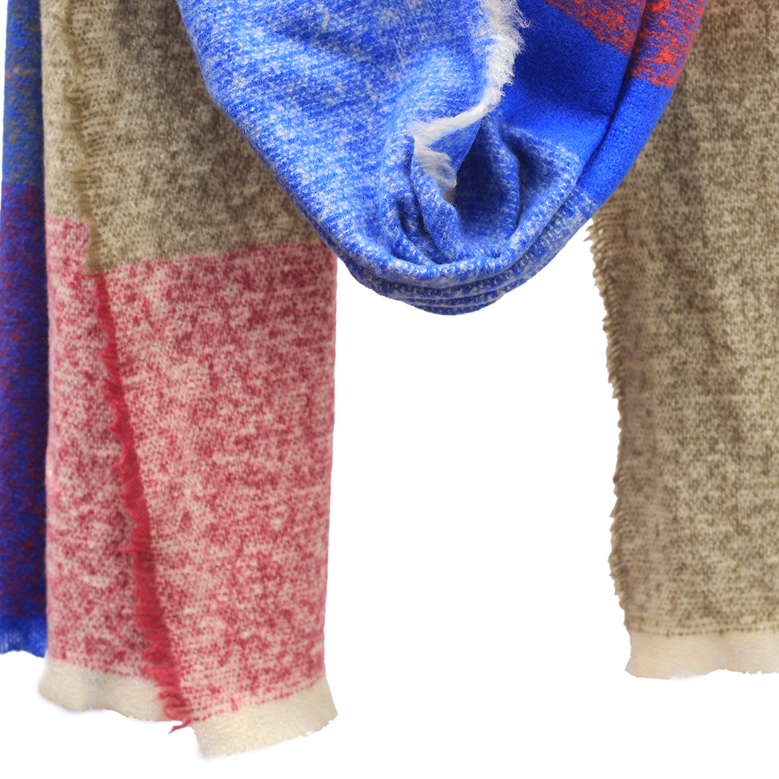 Geometric  Acrylic Multicolor Winter Scarf