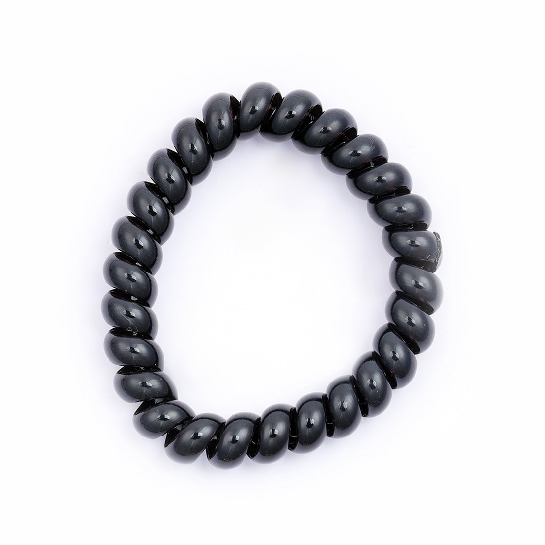 Ayesha Set of Two Rubber Bands: One Black, One Transparent