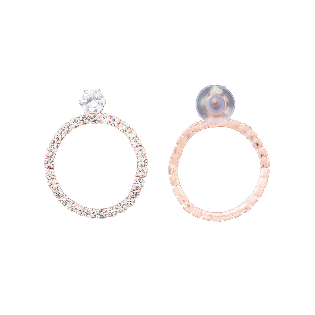 Set Of 2 Multicolor Circular and Tassels Diamonti Earrings