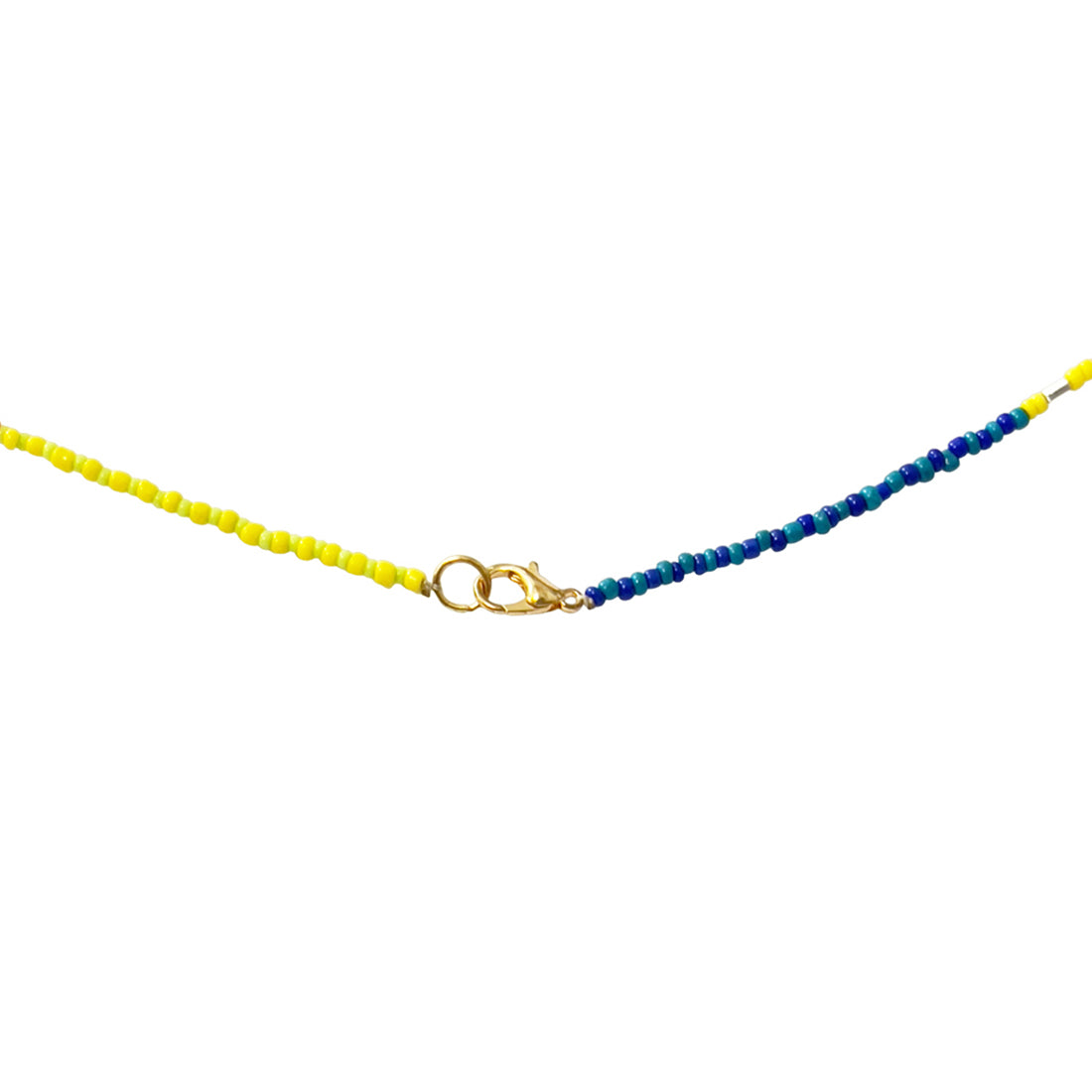 Multicolor Beaded Gold-Toned Long Layered Necklace