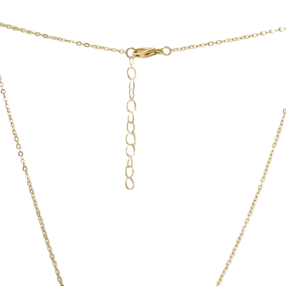 Star Diamante Mini Pendant Gold-Toned Dainty Necklace