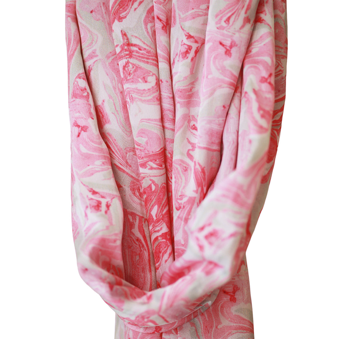 Grey & Pink Marble Print Multipurpose Satin Scarf in Grey and Pink for Daily and Party purpose for Women