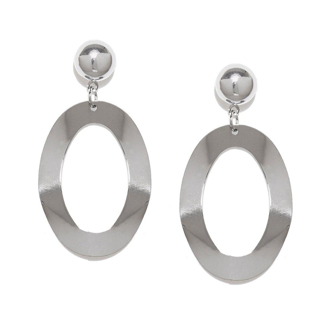 CONTEMPORARY TWISTED CIRCULAR DROP EARRINGS