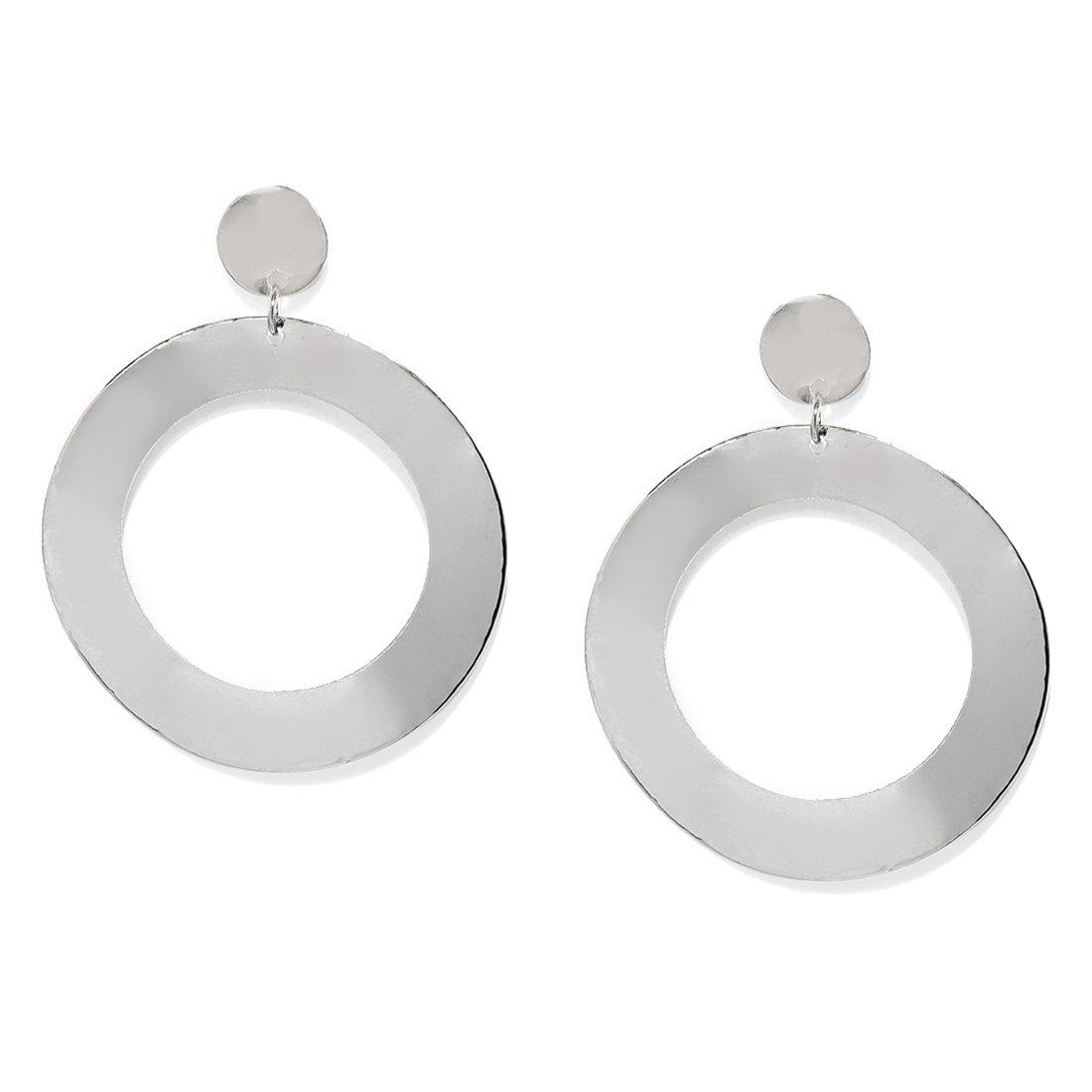 CONTEMPORARY CIRCULAR TWISTED DROP EARRINGS