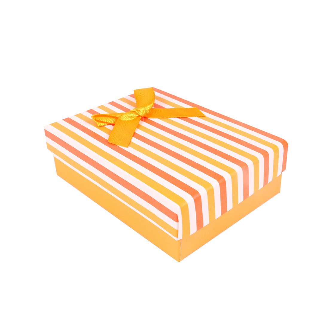 CRAFTY STRIPED GIFT BOX WITH RIBBON