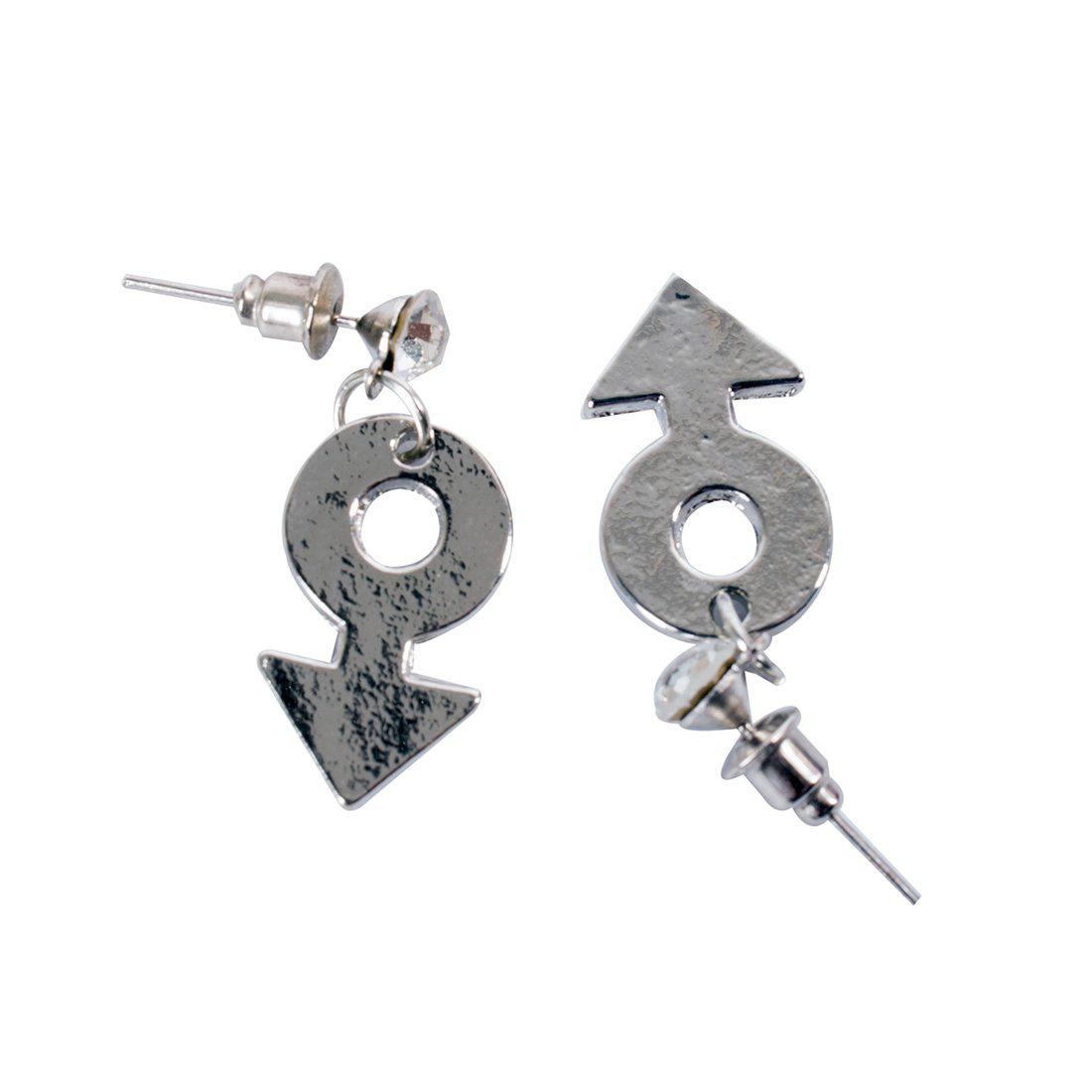 CONTEMPORARY GIRL SIGN DROP EARRINGS