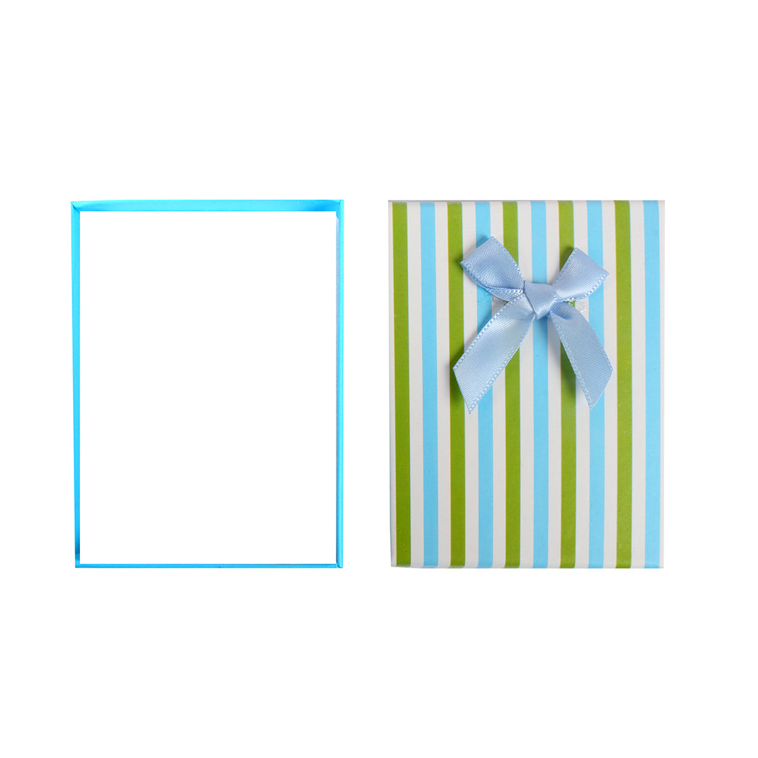 CRAFTY STRIPED GIFT BOX WITH RIBBON