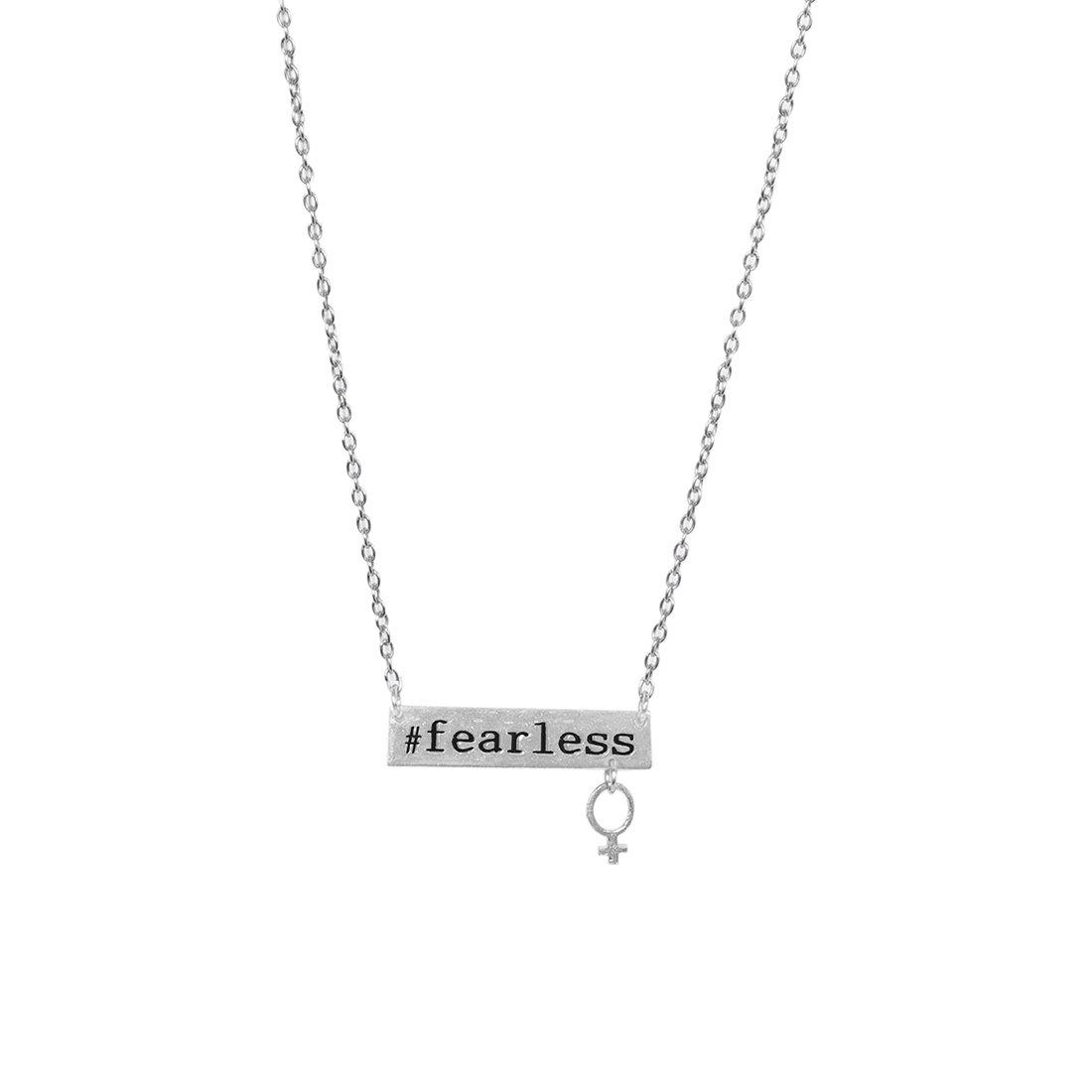 FEARLESS CHAIN NECKLACE WITH GIRL CHARM