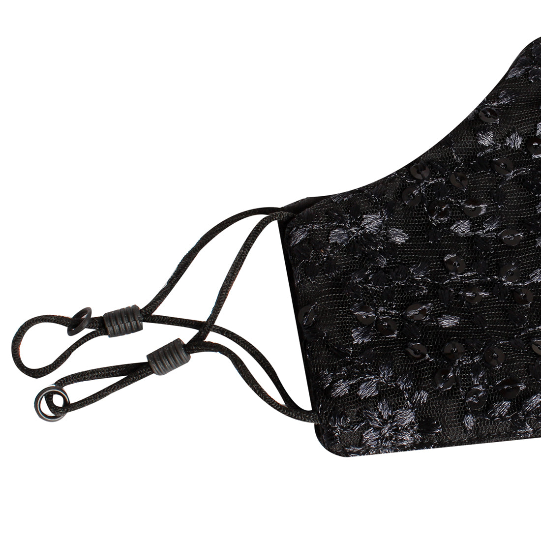 EMBROIDERED SEQUIN REUSABLE MASK WITH SITRA CERTIFIED FILTER