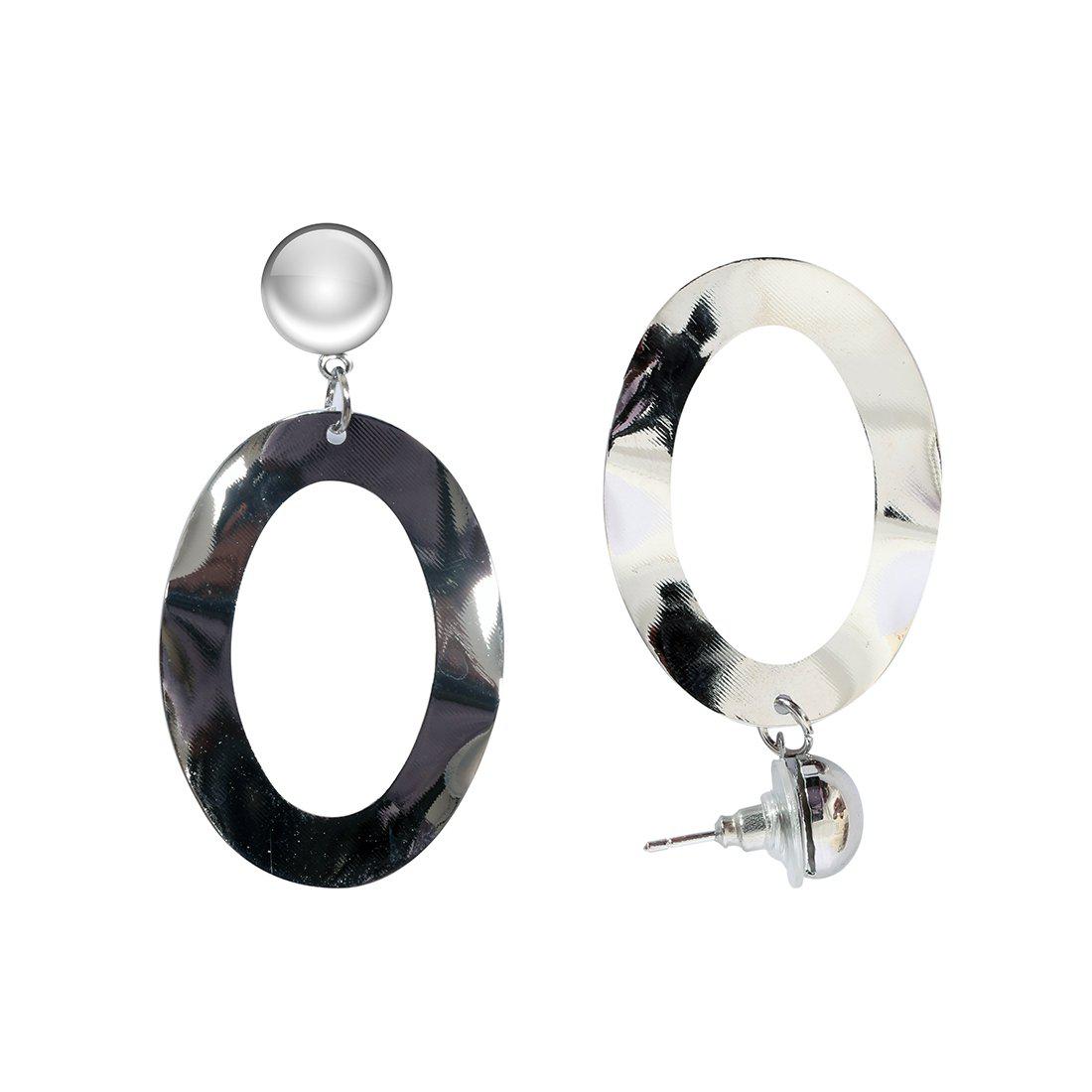 CONTEMPORARY TWISTED CIRCULAR DROP EARRINGS