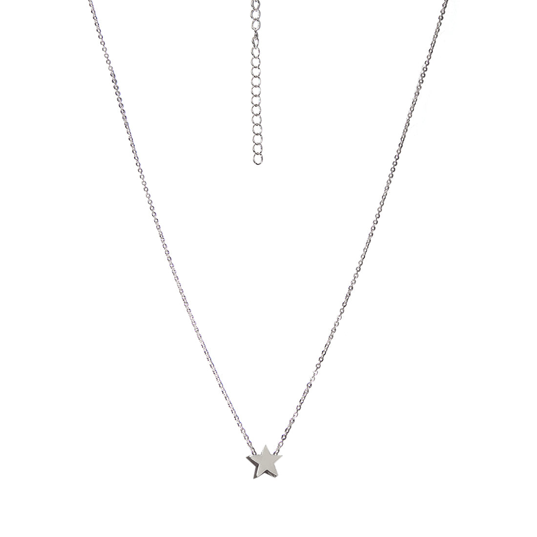 STAR MINI PENDANT SILVER-TONED DAINTY NECKLACE