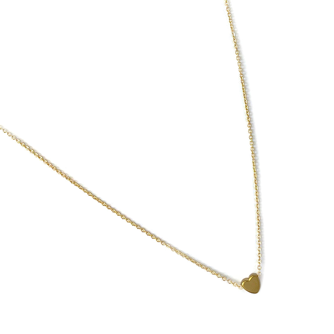 Heart Mini Pendant Gold-Toned Dainty Necklace