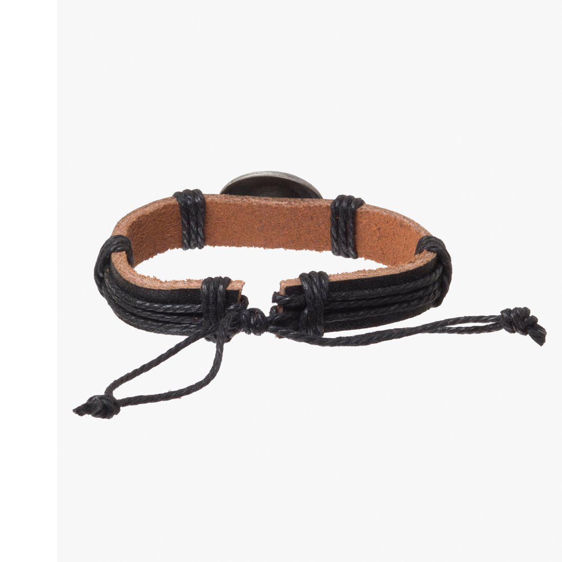 WRAP-AROUND METALLIC TRIM BRACELET