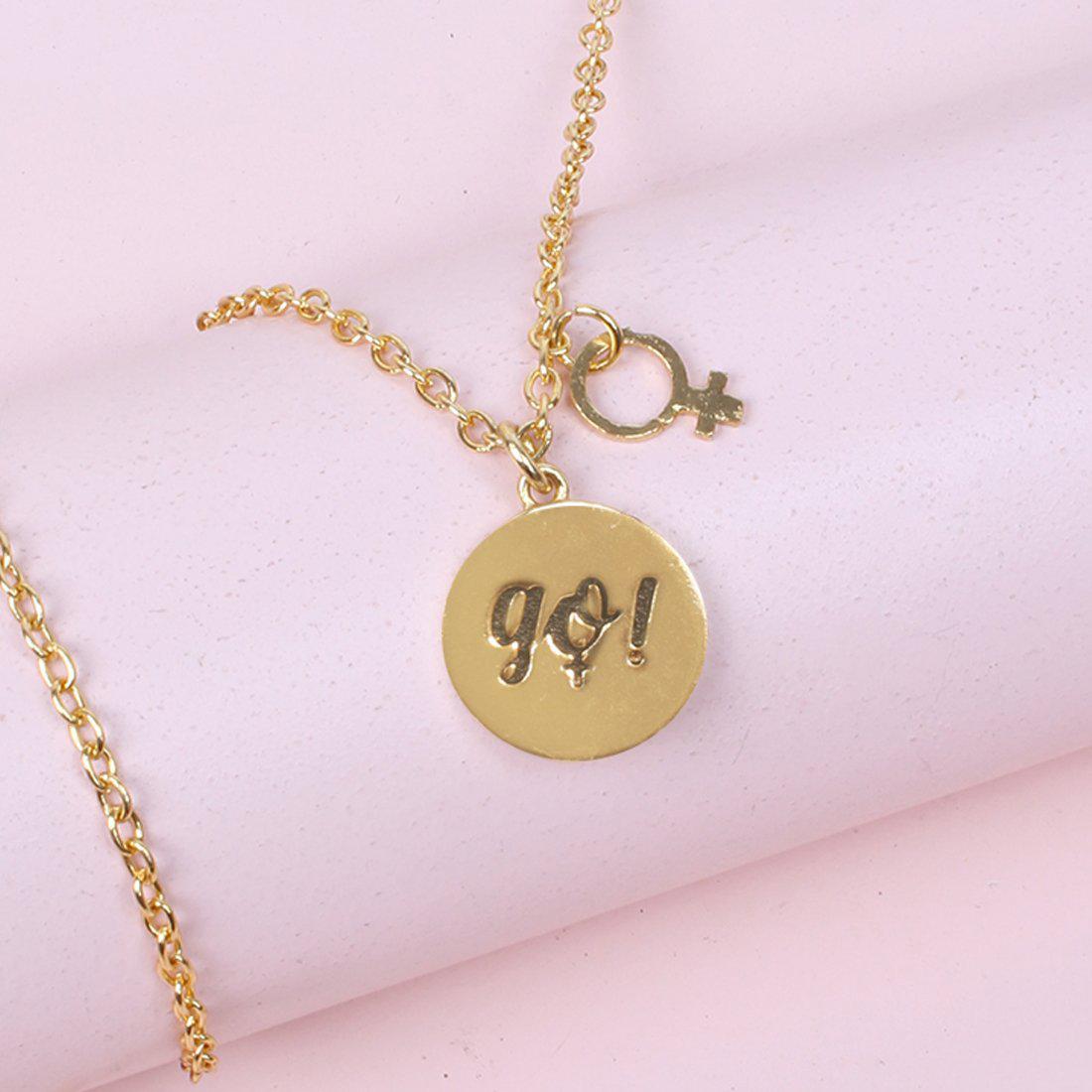 GO! CHAIN NECKLACE WITH GIRL CHARM