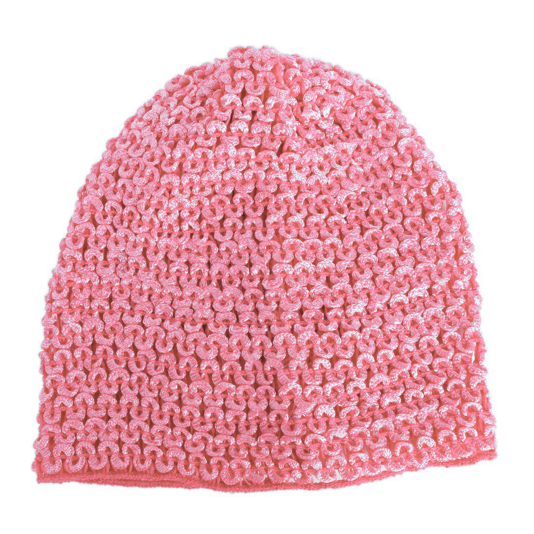 CROCHET SHIMMERY CAP WITH HEART CHARM