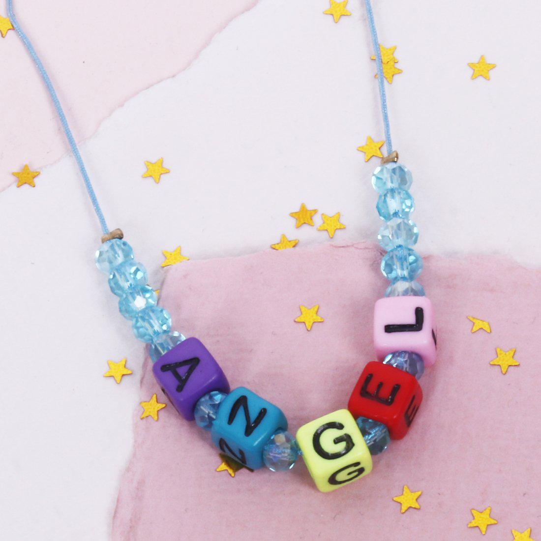 ANGEL LETTERED CHAIN PENDANT NECKLACE