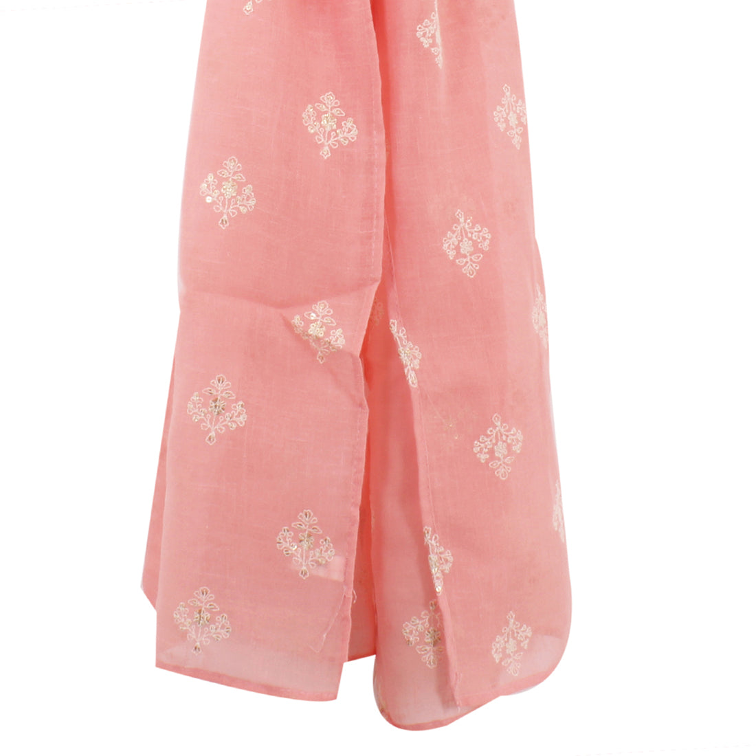 ETHNIC EMBROIDERED MOTIF LINEN SCARF