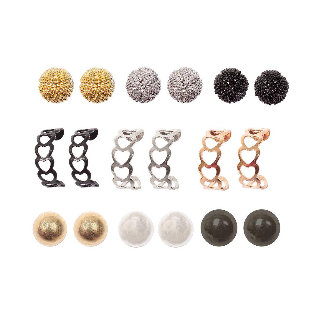 SET OF NINE ASSORTED EARRINGS